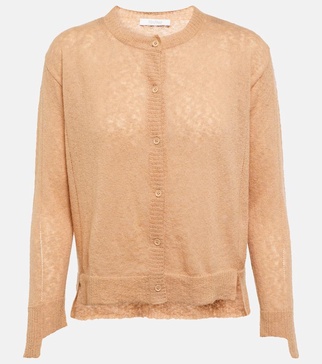 Funghi cotton and mohair-blend cardigan
