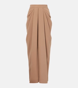 Ridente pleated maxi skirt