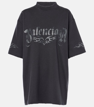 Logo oversized cotton jersey T-shirt