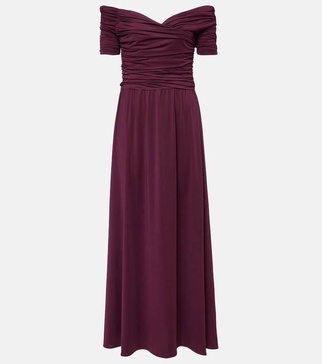 Charlotte ruched jersey maxi dress