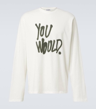 Printed cotton jersey T-shirt