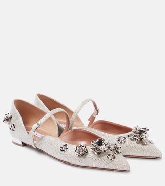 Bloom embellished ballet flats