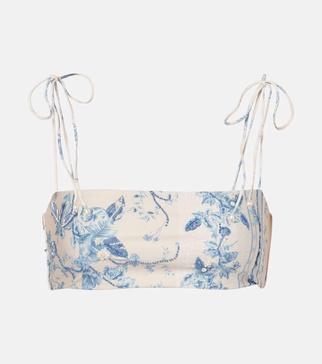 Primavera floral bikini top