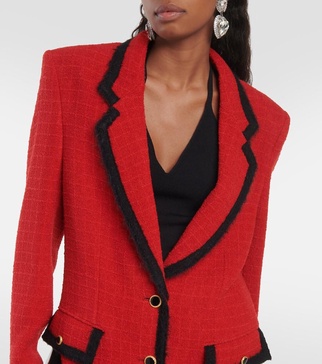 Wool-blend bouclé jacket
