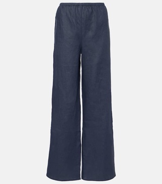 Austin linen wide-leg pants