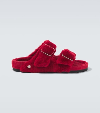Arizona 1774 shearling-lined suede sandals