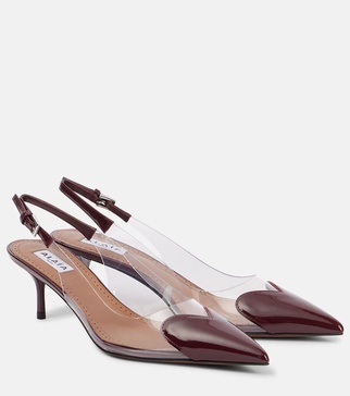Le Cœur leather slingback pumps