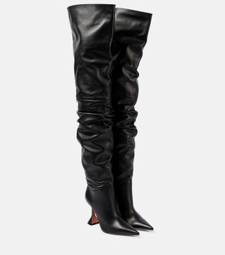 Olivia 95 leather over-the-knee boots