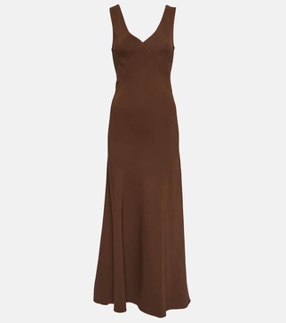 Bordeaux slip dress