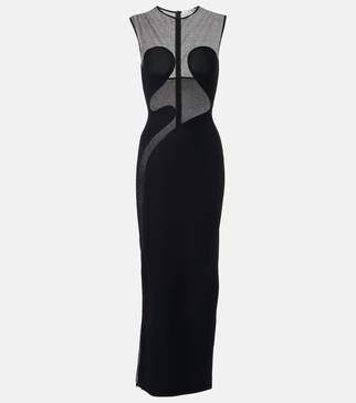 Paneled maxi dress