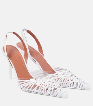 Lori 90 leather slingback pumps