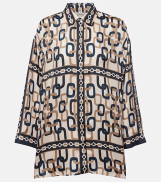 Adria printed silk shirt