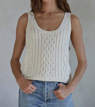 sunday drive tank in cream