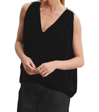adelle top in black