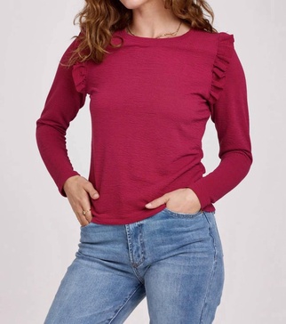 camden top in cranberry
