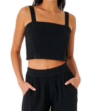 premium surf top in black