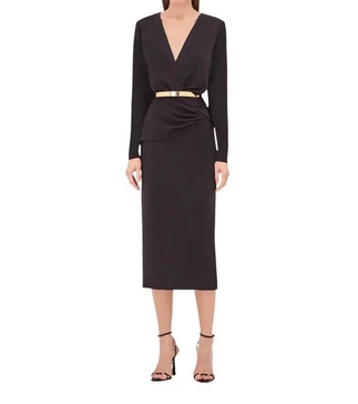 frasier midi dress in black