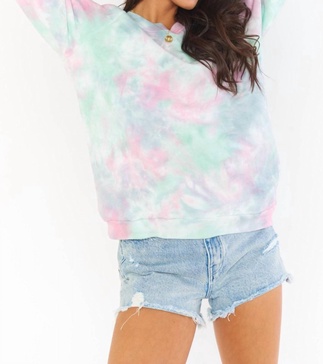scotty sweatshirt in marina tie dye