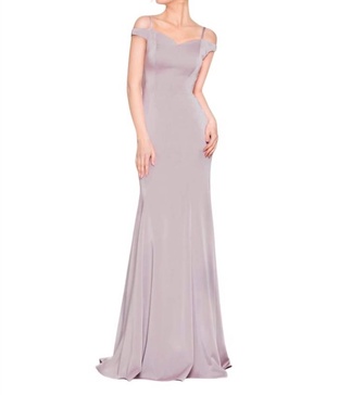 prom dress in rose