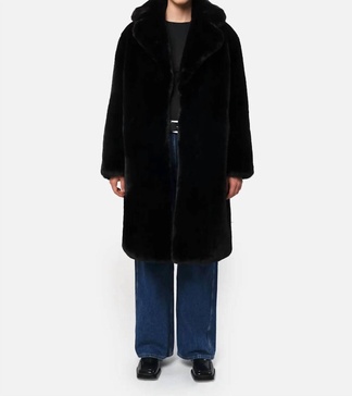steffi long coat in black