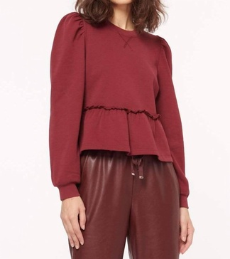 lyra sweatshirt in currant