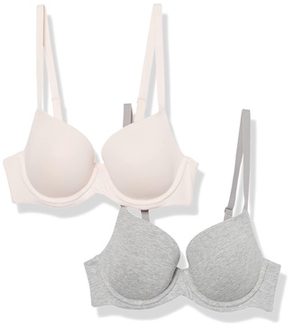 Amazon Essentials Women's Full Cover Cotton Bra, Pack of 2