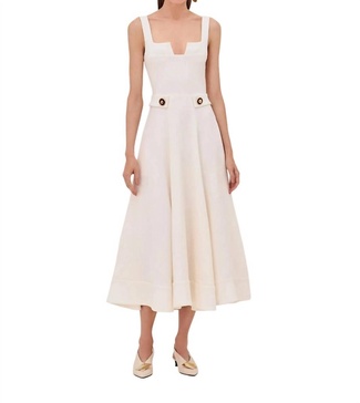 fiore dress in white