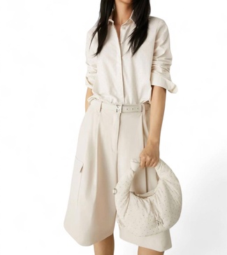 orense shirt in wool white