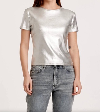 gilded tee in silver