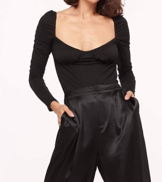 cooper bodysuit in black