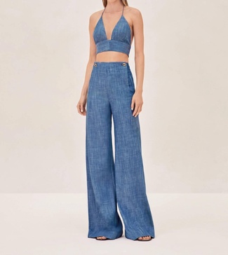 riza top in blue