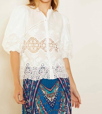 celeste top in ivory