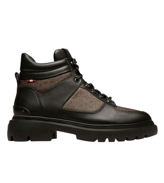 valensy 6239846 black monogram leather boots