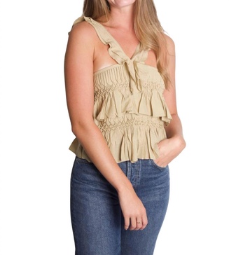 daren top in light khaki