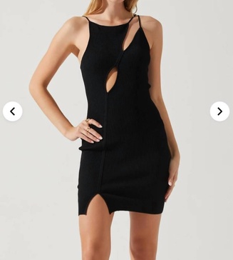caitriona dress in black