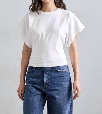 britt tee in white
