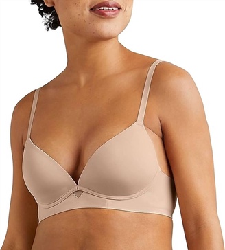 one fab fit wire-free t-shirt bra in almond