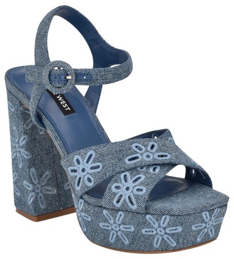 Nine West Women's Vallen Strappy Platform Sandal