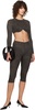Black & Gold Cassia Capri Leggings