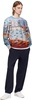 Blue Holiday Fence Long Sweatshirt