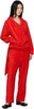 Red BathrobeV-hood Terrycloth Hoodie