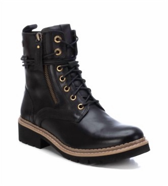 women's carmela leather booties in black