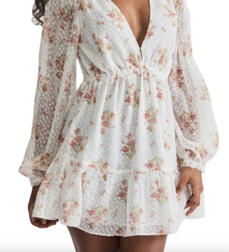 siriana mini dress in white