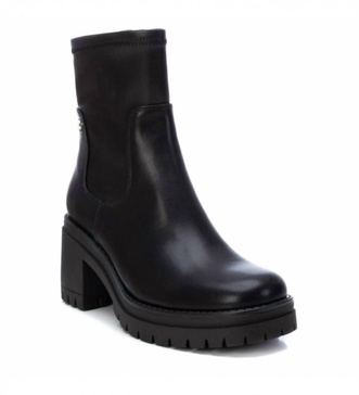 women's ankle slip-on booties in black