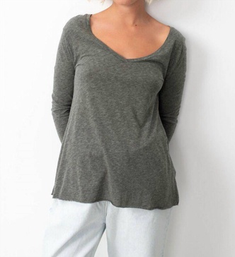jacksonville t-shirt in melange charcoal