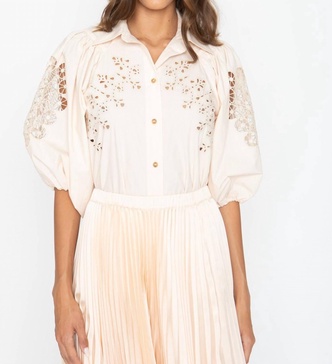 mae top in pink champagne