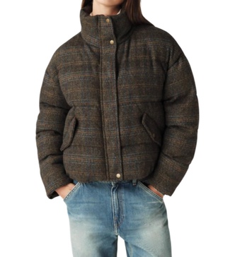 hidai padded jacket in brown