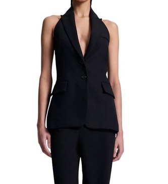 alexa vest in black