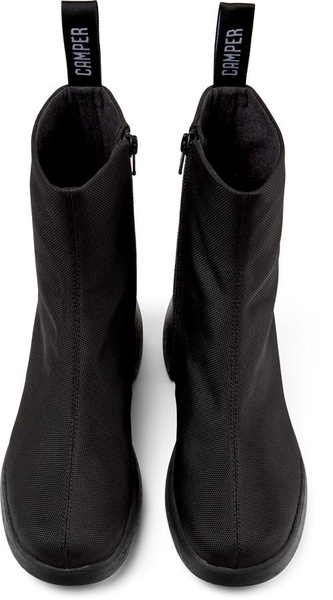 Black Textile Boots for Women