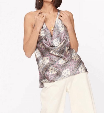 jackie cami in patchwork paisley